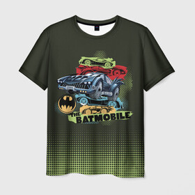 Мужская футболка 3D с принтом The Batmobile в Санкт-Петербурге, 100% полиэфир | прямой крой, круглый вырез горловины, длина до линии бедер | 80 | 80th | anniversary | bat man | batman | batman comics | caped crusader | dark knight | shtatbat | бетмен | брюс уэйн | бэт мен | бэтмен | тёмный рыцарь