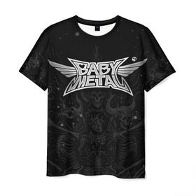 Мужская футболка 3D с принтом BABYMETAL в Санкт-Петербурге, 100% полиэфир | прямой крой, круглый вырез горловины, длина до линии бедер | babymetal | moametal | su metal | yuimetal | бэбимэтал | группы | каваий метал | метал | музыка