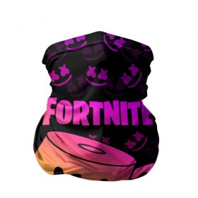 Бандана-труба 3D с принтом FORTNITE MARSHMELLO в Санкт-Петербурге, 100% полиэстер, ткань с особыми свойствами — Activecool | плотность 150‒180 г/м2; хорошо тянется, но сохраняет форму | chapter 2 | fortnite | marshmello | диджей | игры | маршмэллоу | молоток | фортнайт