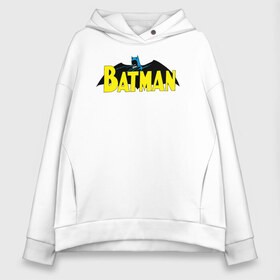 Женское худи Oversize хлопок с принтом Batman logo в Санкт-Петербурге, френч-терри — 70% хлопок, 30% полиэстер. Мягкий теплый начес внутри —100% хлопок | боковые карманы, эластичные манжеты и нижняя кромка, капюшон на магнитной кнопке | 80 | 80th | anniversary | bat man | batman | batman comics | caped crusader | dark knight | shtatjl | бетмен | брюс уэйн | бэт мен | бэтмен | тёмный рыцарь