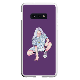 Чехол для Samsung S10E с принтом Billie Eilish в Санкт-Петербурге, Силикон | Область печати: задняя сторона чехла, без боковых панелей | bad | billie | boy | boys | eilish | girl | girls | music | pop | rap | sad | trend | билли | грустно | девочка | девочки | девушка | мальчик | музыка | поп | рэп | тренд | эйлиш