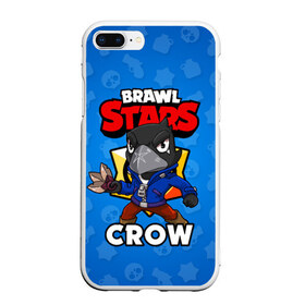 Чехол для iPhone 7Plus/8 Plus матовый с принтом BRAWL STARS CROW в Санкт-Петербурге, Силикон | Область печати: задняя сторона чехла, без боковых панелей | brawl stars | brawl stars crow | brawler | crow | бравл старз | бравлер | ворон