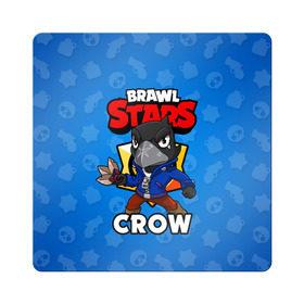 Магнит виниловый Квадрат с принтом BRAWL STARS CROW в Санкт-Петербурге, полимерный материал с магнитным слоем | размер 9*9 см, закругленные углы | brawl stars | brawl stars crow | brawler | crow | бравл старз | бравлер | ворон