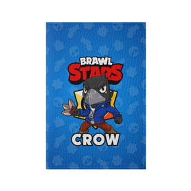 Обложка для паспорта матовая кожа с принтом BRAWL STARS CROW в Санкт-Петербурге, натуральная матовая кожа | размер 19,3 х 13,7 см; прозрачные пластиковые крепления | brawl stars | brawl stars crow | brawler | crow | бравл старз | бравлер | ворон
