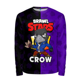 Мужской лонгслив 3D с принтом BRAWL STARS CROW в Санкт-Петербурге, 100% полиэстер | длинные рукава, круглый вырез горловины, полуприлегающий силуэт | Тематика изображения на принте: brawl stars | brawl stars crow | brawler | crow | бравл старз | бравлер | ворон