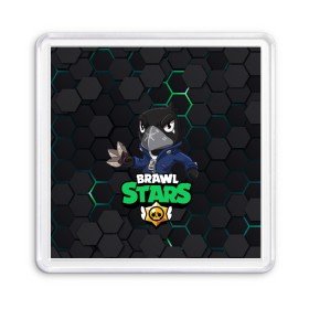 Магнит 55*55 с принтом Crow (Brawl Stars) в Санкт-Петербурге, Пластик | Размер: 65*65 мм; Размер печати: 55*55 мм | brawl stars | crow | game | leon | бравл | бравл стар | бравл старс | ворон | ворона | детская | детям | игра | компьютерная игра | кров | леон | персонаж | развлечение