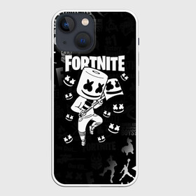 Чехол для iPhone 13 mini с принтом FORTNITE MARSHMELLO в Санкт-Петербурге,  |  | fnchap2 | fortnite | fortnite 2 | fortnite x | marshmello | ninja | ninja hyper streamer | ninja streamer | streamer | tyler blevins | маршмелло | ниндзя | фортнайт | фортнайт 2 | фортнайт глава 2