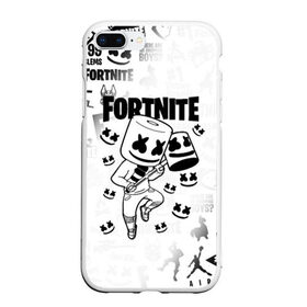 Чехол для iPhone 7Plus/8 Plus матовый с принтом FORTNITE MARSHMELLO в Санкт-Петербурге, Силикон | Область печати: задняя сторона чехла, без боковых панелей | fnchap2 | fortnite | fortnite 2 | fortnite x | marshmello | ninja | ninja hyper streamer | ninja streamer | streamer | tyler blevins | маршмелло | ниндзя | фортнайт | фортнайт 2 | фортнайт глава 2