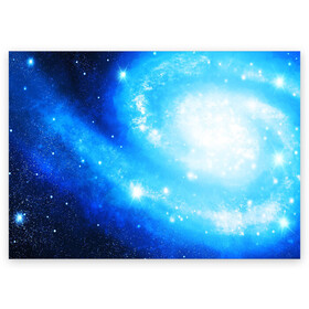 Поздравительная открытка с принтом ЗВЕЗДНОЕ НЕБО в Санкт-Петербурге, 100% бумага | плотность бумаги 280 г/м2, матовая, на обратной стороне линовка и место для марки
 | galaxy | nebula | space | star | абстракция | вселенная | галактика | звезда | звезды | космический | планеты