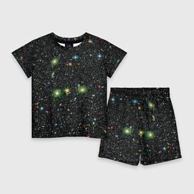Детский костюм с шортами 3D с принтом ЗВЕЗДЫ в Санкт-Петербурге,  |  | galaxy | nebula | space | star | абстракция | вселенная | галактика | звезда | звезды | космический | планеты