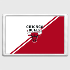 Магнит 45*70 с принтом Chicago Bulls Red-White в Санкт-Петербурге, Пластик | Размер: 78*52 мм; Размер печати: 70*45 | Тематика изображения на принте: bulls | chicago | chicago bulls | nba | баскетбол | буллз | нба | чикаго | чикаго буллз