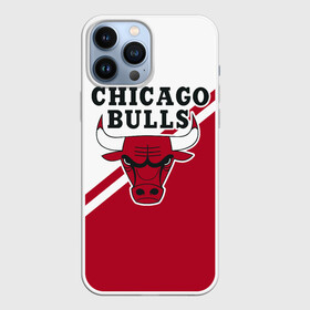 Чехол для iPhone 13 Pro Max с принтом Chicago Bulls Red White в Санкт-Петербурге,  |  | Тематика изображения на принте: bulls | chicago | chicago bulls | nba | баскетбол | буллз | нба | чикаго | чикаго буллз