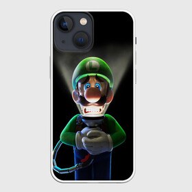 Чехол для iPhone 13 mini с принтом Luigis Mansion в Санкт-Петербурге,  |  | game | luigis mansion | mario | nintendo | видеоигра | игра | луиджи | марио | привидение | призрак