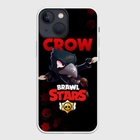 Чехол для iPhone 13 mini с принтом BRAWL STARS CROW в Санкт-Петербурге,  |  | brawl stars | bull | colt | crow | leon | stars | берли | бо | брок | ворон | джесси | динамайк | дэррил | кольт | леон | мортис | нита | пайпер | пенни | поко | пэм | рикошет | спайк | фрэнк | шелли | эль примо