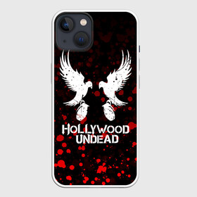 Чехол для iPhone 13 с принтом HOLLYWOOD UNDEAD в Санкт-Петербурге,  |  | deuce | hollywood undead | hu | j dog | shady jeff | голливуд | голливудская нежить | даниэль мурильо | джордан террелл | джордж артур рейган | дилан альварес | мэттью сент клер | нежить