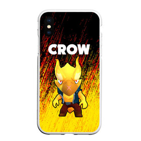 Чехол для iPhone XS Max матовый с принтом BRAWL STARS CROW PHOENIX в Санкт-Петербурге, Силикон | Область печати: задняя сторона чехла, без боковых панелей | brawl stars | brawl stars crow | brawl stars crow phoenix | brawl stars leon | brawl stars leon shark | brawl stars robot spike | brawl stars spike | бравл старс