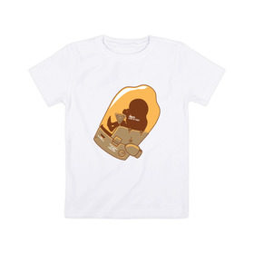 Детская футболка хлопок с принтом Bridge Baby в Санкт-Петербурге, 100% хлопок | круглый вырез горловины, полуприлегающий силуэт, длина до линии бедер | death stranding | kojima | дез стрендинг | кодзима