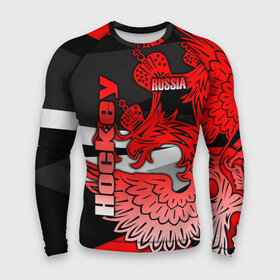 Мужской рашгард 3D с принтом Hockey в Санкт-Петербурге,  |  | aesthetic | fashion | hero | hits | hockey | hybrid | ice | iihf worlds | league | nhl | pro | review | russia | sports | top | герб | орнамент | россия | рф | спорт | униформа | форма | хоккей