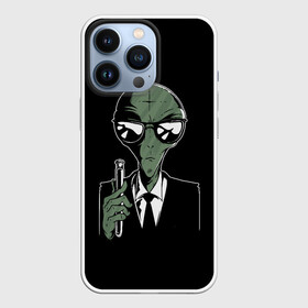 Чехол для iPhone 13 Pro с принтом Пришелец в Черном в Санкт-Петербурге,  |  | alien | men in black | ufo | инопланетяне | инопланетянин | люди в черном | нло | пришелец | пришельцы