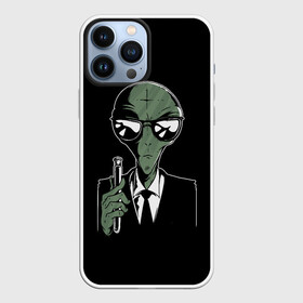 Чехол для iPhone 13 Pro Max с принтом Пришелец в Черном в Санкт-Петербурге,  |  | Тематика изображения на принте: alien | men in black | ufo | инопланетяне | инопланетянин | люди в черном | нло | пришелец | пришельцы