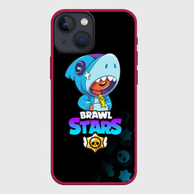 Чехол для iPhone 13 mini с принтом BRAWL STARS LEON SHARK в Санкт-Петербурге,  |  | brawl stars | bull | colt | crow | leon | leon shark | shark | stars | акула | берли | ворон | динамайк | кольт | леон | леон акула | нита | спайк | шелли | эль примо