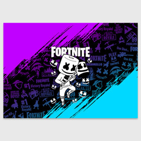 Поздравительная открытка с принтом FORTNITE MARSHMELLO | ФОРТНАЙТ НЕОН в Санкт-Петербурге, 100% бумага | плотность бумаги 280 г/м2, матовая, на обратной стороне линовка и место для марки
 | Тематика изображения на принте: fnchap2 | fortnite | fortnite 2 | fortnite x | marshmello | ninja | ninja hyper streamer | ninja streamer | streamer | tyler blevins | маршмелло | ниндзя | фортнайт | фортнайт 2 | фортнайт глава 2