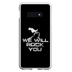 Чехол для Samsung S10E с принтом Queen We Will Rock You в Санкт-Петербурге, Силикон | Область печати: задняя сторона чехла, без боковых панелей | bohemian | brian | freddie | may | mercury | queen | rhapsody | roger | taylor | богемная | богемская | брайан | джон | королева | меркьюри | мэй | рапсодия | роджер | тейлор | фредди