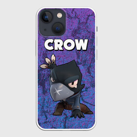 Чехол для iPhone 13 mini с принтом BRAWL STARS CROW в Санкт-Петербурге,  |  | brawl stars | brawl stars crow | brawl stars crow phoenix | brawl stars leon | brawl stars leon shark | brawl stars robot spike | brawl stars spike | бравл старс