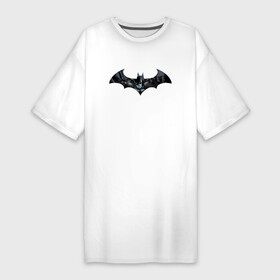 Платье-футболка хлопок с принтом Batman в Санкт-Петербурге,  |  | bat man | batman | batman comics | caped crusader | comics | dark knight | shtatjl | бетмен | брюс уэйн | бэт мен | бэтмен | тёмный рыцарь
