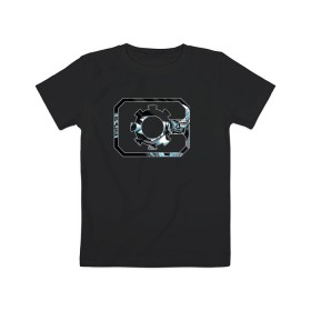 Детская футболка хлопок с принтом Cyborg в Санкт-Петербурге, 100% хлопок | круглый вырез горловины, полуприлегающий силуэт, длина до линии бедер | cyborg | dc | dc comics | shtatjl | киборг