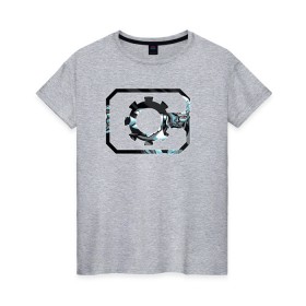 Женская футболка хлопок с принтом Cyborg в Санкт-Петербурге, 100% хлопок | прямой крой, круглый вырез горловины, длина до линии бедер, слегка спущенное плечо | cyborg | dc | dc comics | shtatjl | киборг