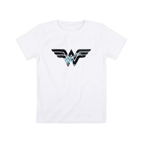 Детская футболка хлопок с принтом Wonder Woman в Санкт-Петербурге, 100% хлопок | круглый вырез горловины, полуприлегающий силуэт, длина до линии бедер | dc | dc comics | diana prince | shtatjl | wonder woman | вандер вуман | вондер вуман | галь гадот | диана принс | супер женщина | чудо женщина