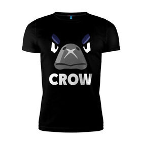 Мужская футболка премиум с принтом Brawl Stars CROW в Санкт-Петербурге, 92% хлопок, 8% лайкра | приталенный силуэт, круглый вырез ворота, длина до линии бедра, короткий рукав | brawl | brawl stars | crow | leon | stars | бравл | бравл старс | браво старс | ворон | ворона | игра | компьютерная | костюм | кофта | кров | леон | онлайн | старс