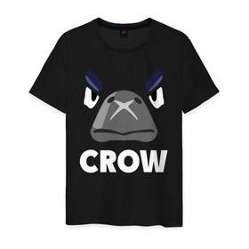 Мужская футболка хлопок с принтом Brawl Stars CROW в Санкт-Петербурге, 100% хлопок | прямой крой, круглый вырез горловины, длина до линии бедер, слегка спущенное плечо. | brawl | brawl stars | crow | leon | stars | бравл | бравл старс | браво старс | ворон | ворона | игра | компьютерная | костюм | кофта | кров | леон | онлайн | старс