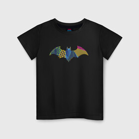 Детская футболка хлопок с принтом Batman logo в Санкт-Петербурге, 100% хлопок | круглый вырез горловины, полуприлегающий силуэт, длина до линии бедер | bat man | batman | batman comics | caped crusader | comics | dark knight | shtatjl | бетмен | брюс уэйн | бэт мен | бэтмен | тёмный рыцарь