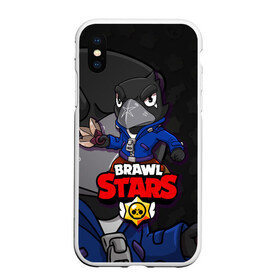 Чехол для iPhone XS Max матовый с принтом BRAWL STARS CROW в Санкт-Петербурге, Силикон | Область печати: задняя сторона чехла, без боковых панелей | brawl stars | brawl stars crow | brawler | crow | бравл старз | бравлер | ворон