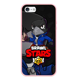 Чехол для iPhone 5/5S матовый с принтом BRAWL STARS CROW в Санкт-Петербурге, Силикон | Область печати: задняя сторона чехла, без боковых панелей | brawl stars | brawl stars crow | brawler | crow | бравл старз | бравлер | ворон