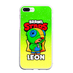 Чехол для iPhone 7Plus/8 Plus матовый с принтом BRAWL STARS LEON в Санкт-Петербурге, Силикон | Область печати: задняя сторона чехла, без боковых панелей | brawl stars | brawl stars leon | brawler | leon | бравл старз | бравлер | леон