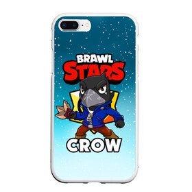 Чехол для iPhone 7Plus/8 Plus матовый с принтом BRAWL STARS CROW в Санкт-Петербурге, Силикон | Область печати: задняя сторона чехла, без боковых панелей | brawl stars | brawl stars crow | brawler | crow | бравл старз | бравлер | ворон