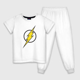 Детская пижама хлопок с принтом Flash в Санкт-Петербурге, 100% хлопок |  брюки и футболка прямого кроя, без карманов, на брюках мягкая резинка на поясе и по низу штанин
 | barry allen | dc | dc comics | flash | барри аллен | флеш | флэш