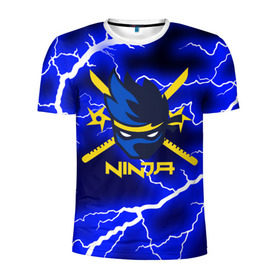 Мужская футболка 3D спортивная с принтом FORTNITE NINJA в Санкт-Петербурге, 100% полиэстер с улучшенными характеристиками | приталенный силуэт, круглая горловина, широкие плечи, сужается к линии бедра | fnchap2 | fortnite | fortnite 2 | fortnite x | marshmello | ninja | ninja hyper streamer | ninja streamer | streamer | tyler blevins | маршмелло | ниндзя | фортнайт | фортнайт 2 | фортнайт глава 2