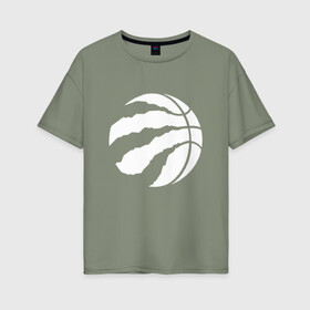 Женская футболка хлопок Oversize с принтом Toronto Raptors W в Санкт-Петербурге, 100% хлопок | свободный крой, круглый ворот, спущенный рукав, длина до линии бедер
 | nba | raptors | toronto | toronto raptors | баскетбол | нба | рэпторс | торонто | торонто рэпторс