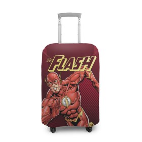 Чехол для чемодана 3D с принтом The Flash в Санкт-Петербурге, 86% полиэфир, 14% спандекс | двустороннее нанесение принта, прорези для ручек и колес | Тематика изображения на принте: barry allen | dc | dc comics | flash | барри аллен | флеш | флэш