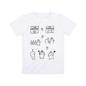 Детская футболка хлопок с принтом Ateez в Санкт-Петербурге, 100% хлопок | круглый вырез горловины, полуприлегающий силуэт, длина до линии бедер | 