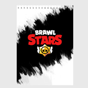 Скетчбук с принтом Brawl Stars BW в Санкт-Петербурге, 100% бумага
 | 48 листов, плотность листов — 100 г/м2, плотность картонной обложки — 250 г/м2. Листы скреплены сверху удобной пружинной спиралью | brawl | brawl stars | brawlstars | crow | leon | stars | броул старс | игры