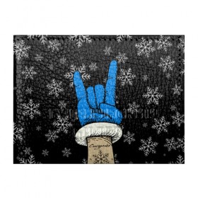 Обложка для студенческого билета с принтом Рок Снегурочка в Санкт-Петербурге, натуральная кожа | Размер: 11*8 см; Печать на всей внешней стороне | happy new year | santa | дед мороз | каникулы | мороз | новогодний свитер | новый год | оливье | праздник | рождество | санта клаус | свитер новогодний | снег | снегурочка | снежинки