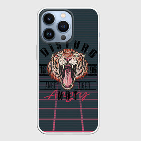 Чехол для iPhone 13 Pro с принтом Злой тигр Angry Tiger в Санкт-Петербурге,  |  | 1996 | агрессивный | большая кошка | голова | злой | клыки | кошка | крупная кошка | лев | тигр