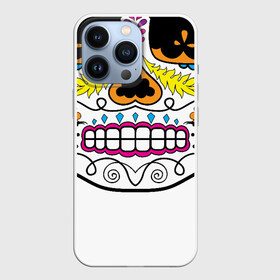 Чехол для iPhone 13 Pro с принтом Мексиканский череп   Skull в Санкт-Петербурге,  |  | calavera | day of the dead | dia de los muertos | halloween | skull | sugar skull | готика | день мертвых | колдовство | мексиканский череп | мистика | подарок | сахарный череп | цветы | череп