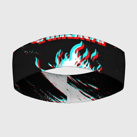 Повязка на голову 3D с принтом Samurai | Glitch. в Санкт-Петербурге,  |  | Тематика изображения на принте: cbp | cyberpunk 2077 | glitch | samurai | глитч | игра | киберпанк 2077 | самурай