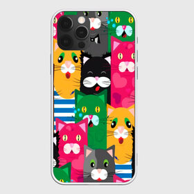 Чехол для iPhone 12 Pro Max с принтом Голодные котики в Санкт-Петербурге, Силикон |  | pattern | голодные котики | котики | коты | котята | паттерн
